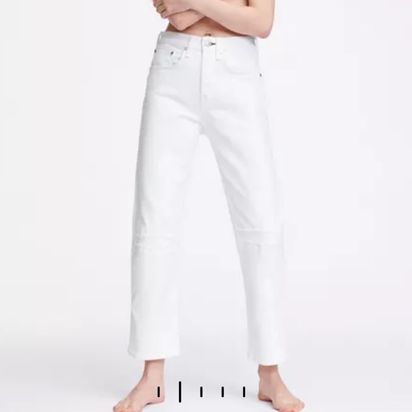 rag & bone Maya High-Rise Ankle Straight Jeans size 26 worn once - Picture 3 of 13